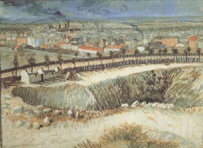 Vincent Van Gogh Outskirts of Paris near Montmartre (nn04) Norge oil painting art